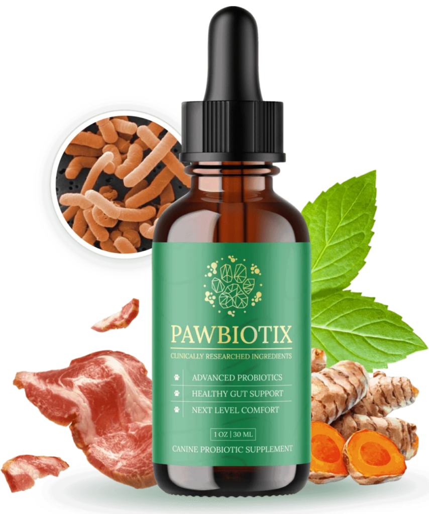 Pawbiotix probiotic supplement for dog gut health and diarrhea relief
